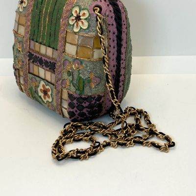 LOT 113: Motif by Mary Frances Hard Purse with Dust Bag 2174