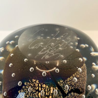 LOT 107: Signed by Artisit Robert Eickholt Art Glass Perfume Bottle