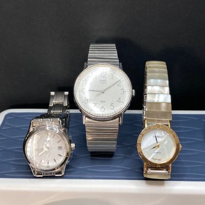 LOT 12: Large Collection of Watches - Timex, TFX, Ashley, Geneva and More