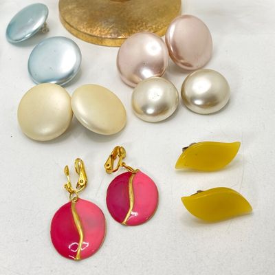 LOT 22: Collection of Vintage Clip-on Earrings - Coro, Napier and More