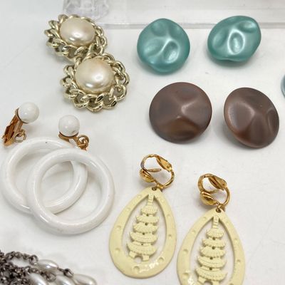 LOT 22: Collection of Vintage Clip-on Earrings - Coro, Napier and More