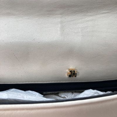LOT 120: Jay Herbert New York Ivory Quilted Flap Bag