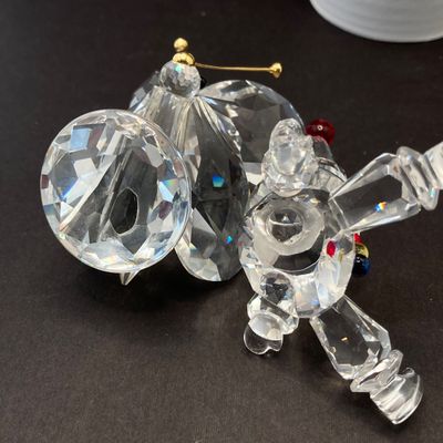 LOT 108: Collection of Swarovski Crystal Small Figurines - Butterfly, Porcupine and Clown