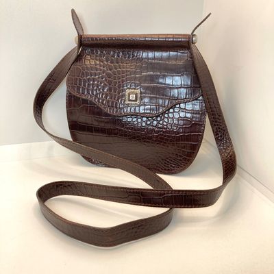 LOT 114: Silver Blue U.S.A. Brown Handbag with Dust Bag