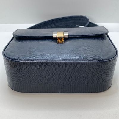 LOT 119: Blue Made in Pait Au Canada Zenith Handbag with Shoulder Strap with Dust Bag