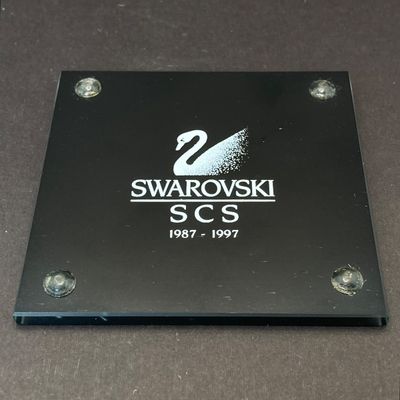 LOT 111: Swarovski Crystal Collection - SCS 10th Anniversary "The Squirrel" in Original Box with 2002 Bouquet of Roses