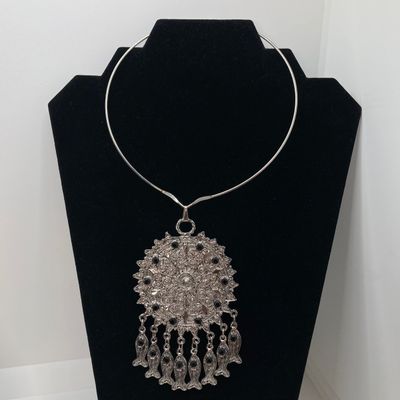 LOT 31: Large Collection of Silver Tone Necklaces - Statement Styles and More