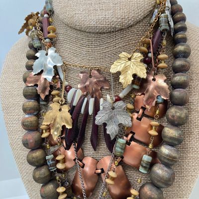 LOT 24: Large Collection of Assorted Style Necklaces and Earrings
