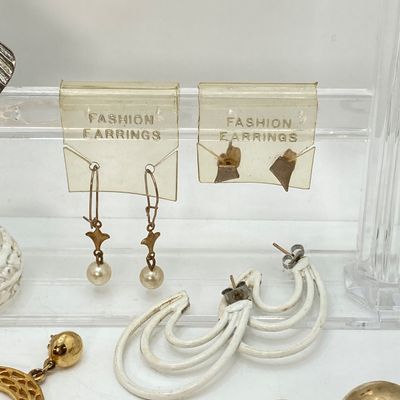 LOT 19: Vintage Pierced Earring Collection