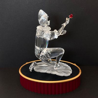 LOT 106: Swarovski Crystal SCS 2001 Annual Edition "Harlequin" Figurine on Stand