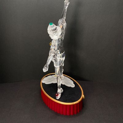 LOT 102: Retired Swarovski Crystal Pierrot Clown Figurine with Base