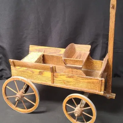 Old Western Wagon - Decorative Accent Or Doll Carriage