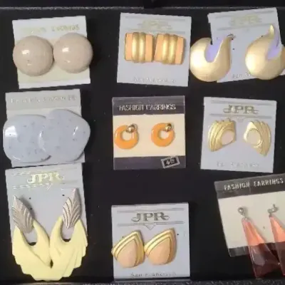 80's Inspired Earrings For Pierced Ears - Lot #1 (See Photos For More)