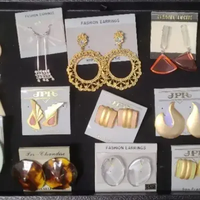 80's Inspired Earrings Pierced/Clip - Lot #2 (See Photos For More)