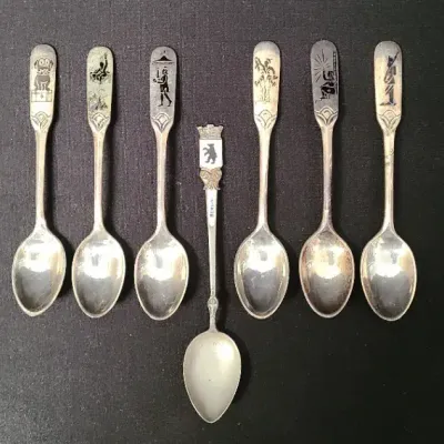 Seven Sweet Spoons - Sterling Silver Demitasse Delights 