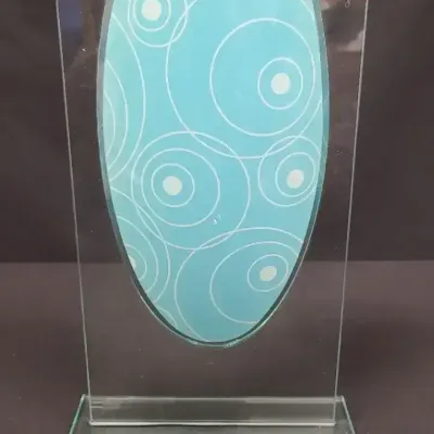 Bubble Blue Decor Vase