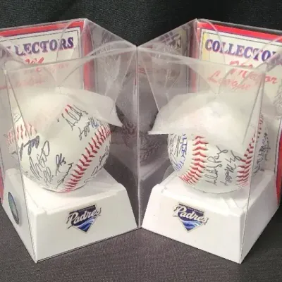 Padres Pair - Collectible Autoballs (NIB) 