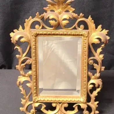 Mini Mirror With Magnificent Metal Frame