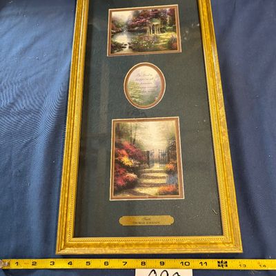 1999 Faith Psalm 145:13 Thomas Kinkade Accent Print COA 19" X 10"