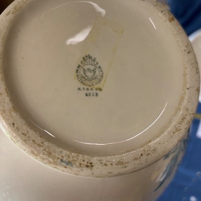 Knowles, Taylor, and Knowles ironstone pitcher and bowl