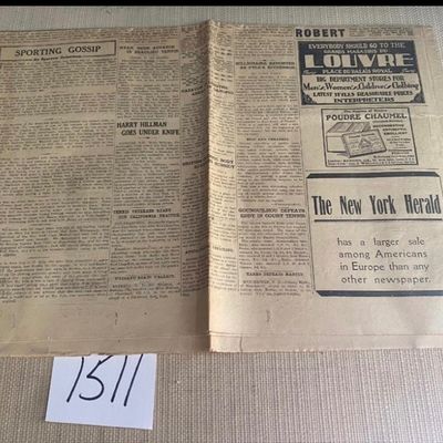 1927 New York Herald European Edition
