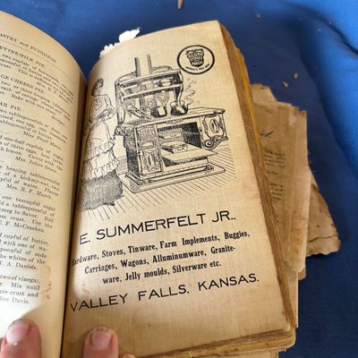 Vintage Valley Falls,Ks. Recipe book and More