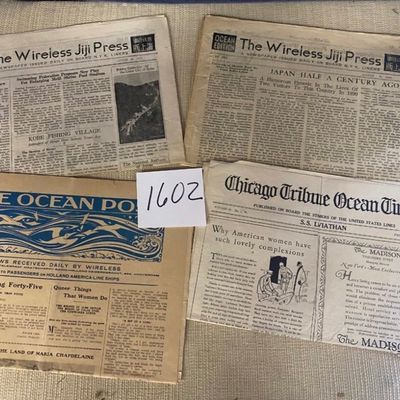 Vintage Ocean Papers made for Cruises