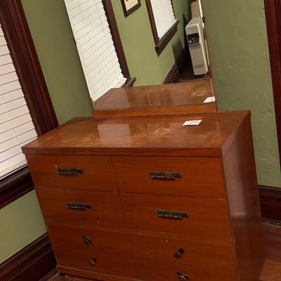 Vintage Dresser With Mirror