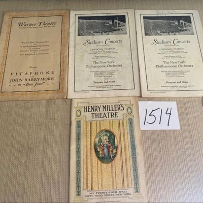 1930s New York Concerts and Theater