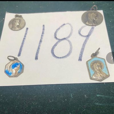Vintage Virgin Mary Medals