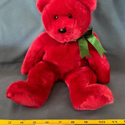 Vtg. Ty Beanie Babies Beanie Buddy - Cranberry - 1998 Bear -14” - Retired