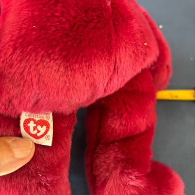 Vtg. Ty Beanie Babies Beanie Buddy - Cranberry - 1998 Bear -14” - Retired