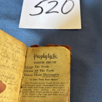 Early 1900 's Florence Pro-Phy-lac-tic Tooth Brush 3 Styles Dental Book