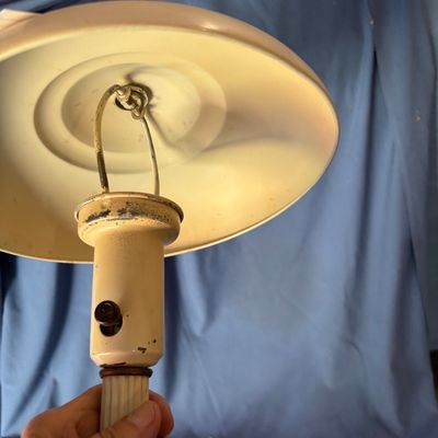 1950'S METAL MID CENTURY MODERN DESK LAMP