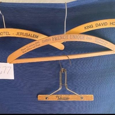 Vintage King David Hotel Jerusalem Hangers