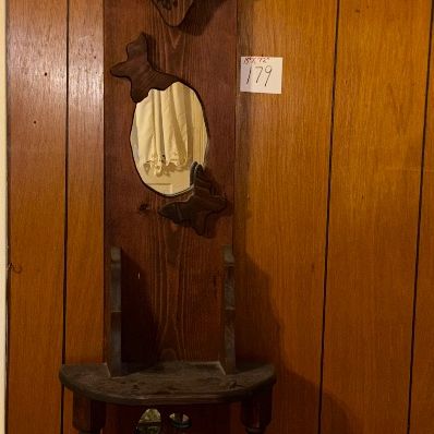 vintage wooden wall-hanging regulator clock