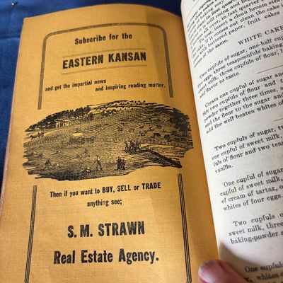 Vintage Valley Falls,Ks. Recipe book and More