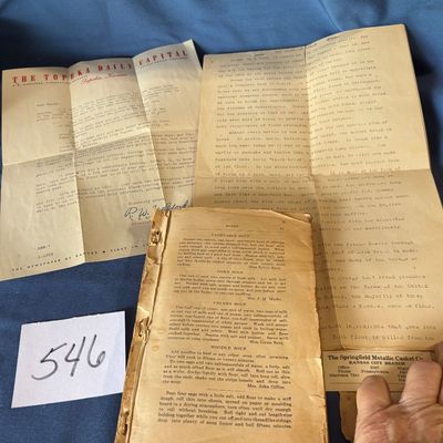 Vintage Valley Falls,Ks. Recipe book and More
