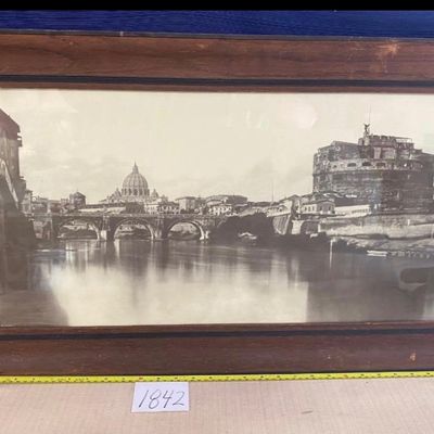 Vintage Print Saint Peters Basilica Rome Vatican