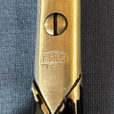 Vintage Black Handled Scissors from Italy