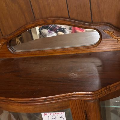 Vintage Barley Twist Bow Front Curio Cabinet
