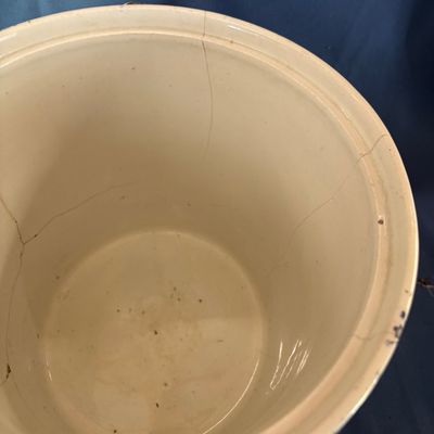Broken Vintage Waste Bucket with Matching Lid