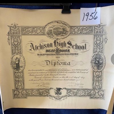 1908 Atchison High School Diploma