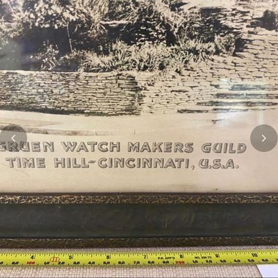 Vintage Gruen Watch Makers Guild Time Hill