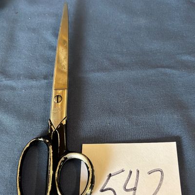 Vintage Black Handled Scissors from Italy