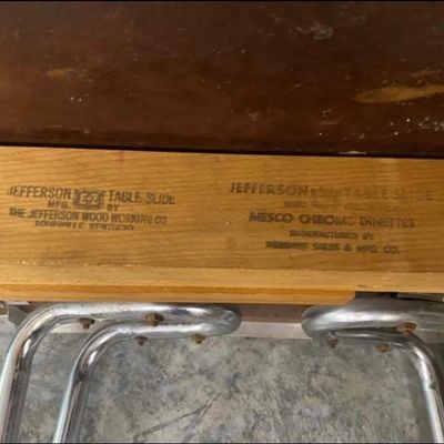 Vintage Jefferson E-Z Dinette Table and Chairs