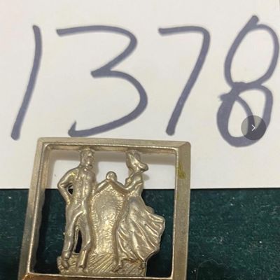 Vintage Square Dancing Bolo Clip