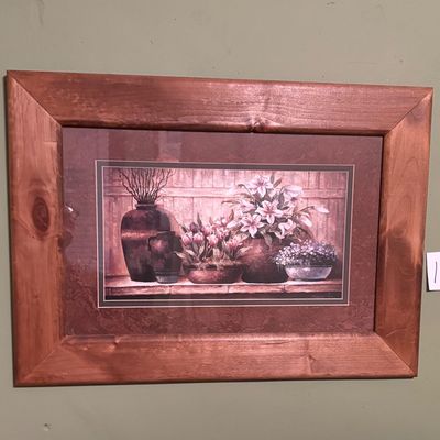 framed floral still-life art print