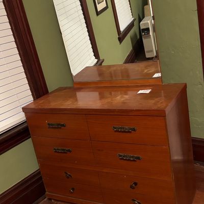 Vintage Dresser With Mirror