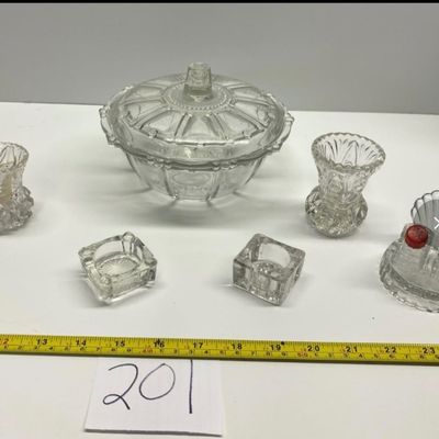 Vintage Toothpick and Salt Holders